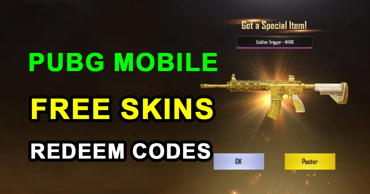 How to Get Free Pubg Mobile Skins with Free Redeem Codes