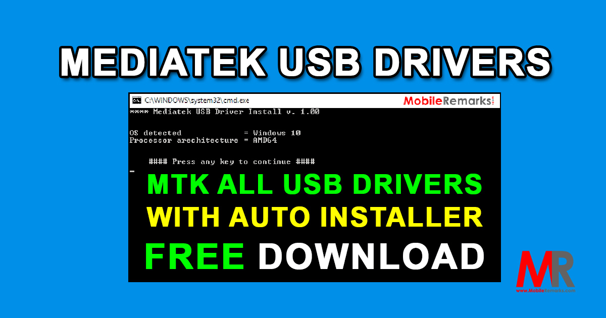 Mediatek (MTK) All USB Drivers Download For Windows