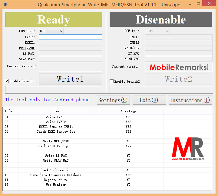 Qualcomm IMEI Repair Tool