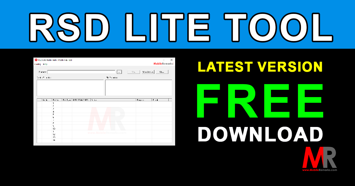 RSD Lite Tool Latest Version Free Download