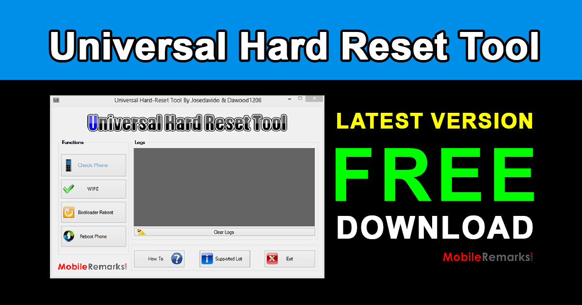 Universal Hard Reset Tool Free Download