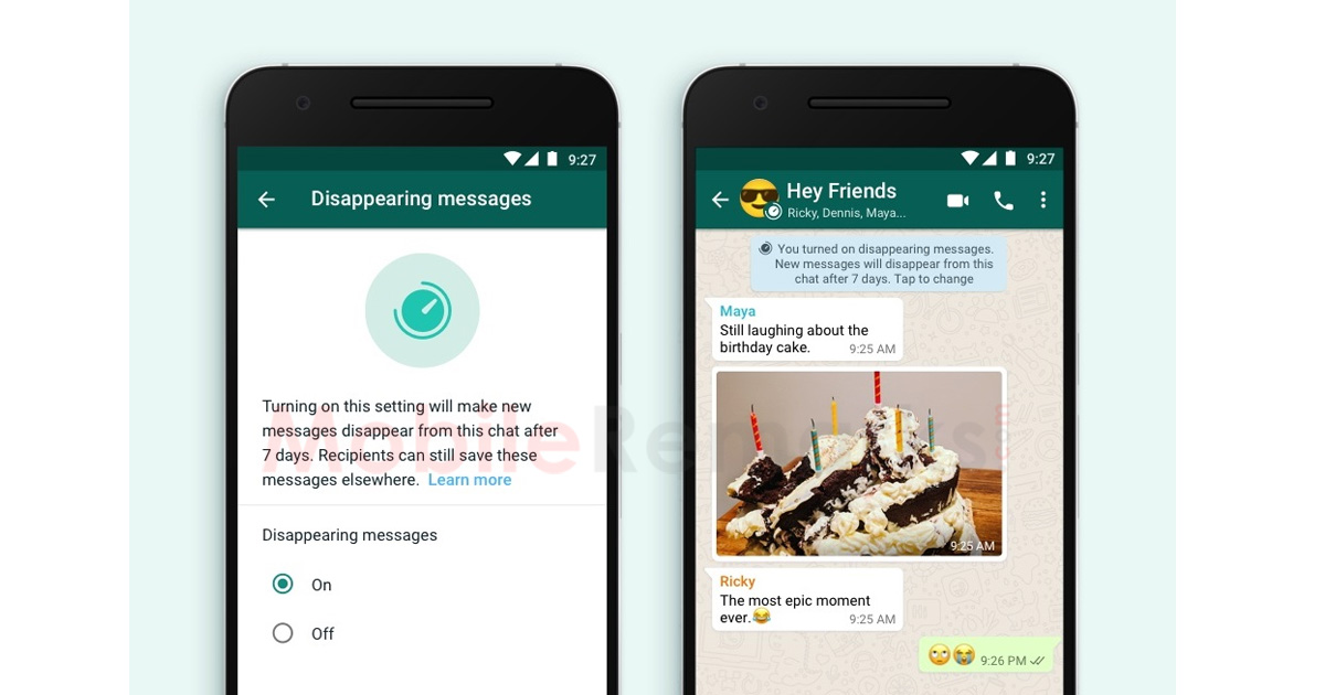 WhatsApp Also has Inflexible Message Disappearing Options