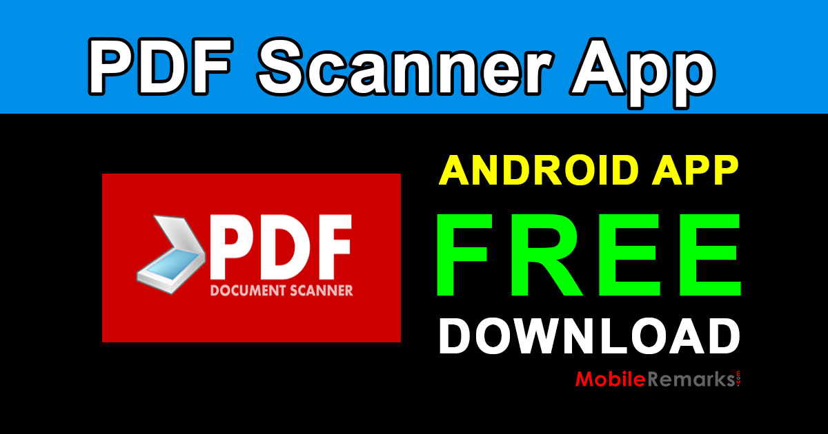PDF Scanner App documents scanner free download