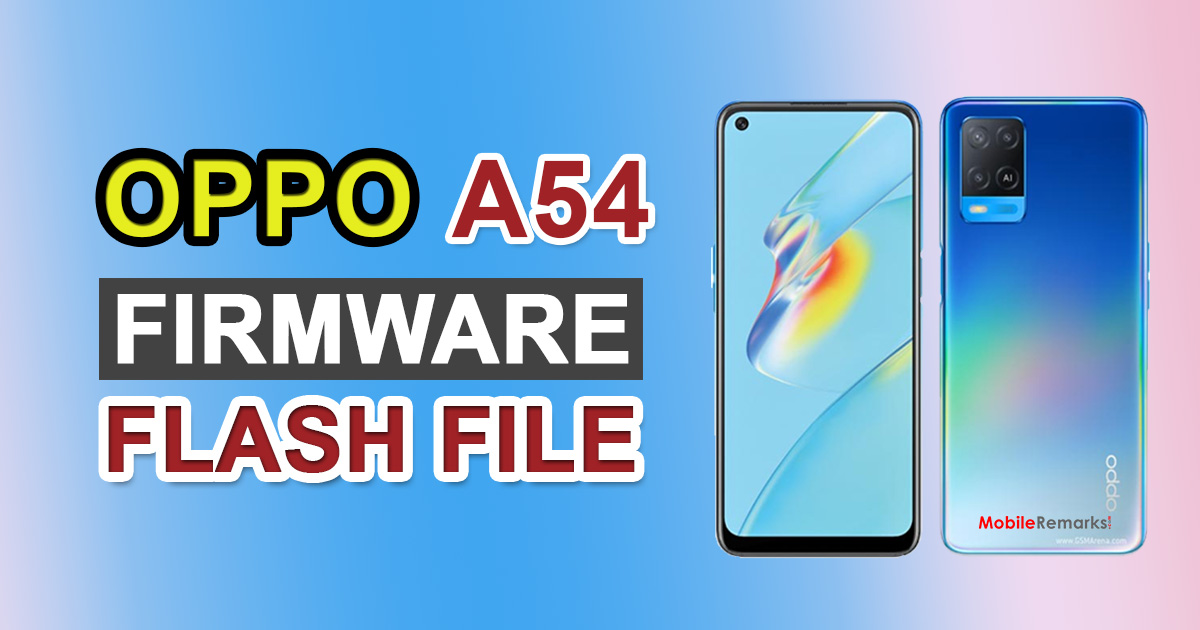Oppo A54 CPH2239 Firmware Flash File