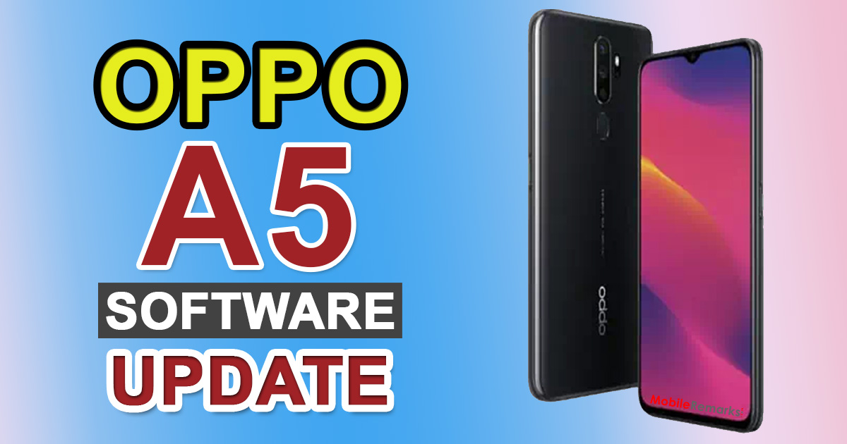 Oppo A5 2020 Software Update