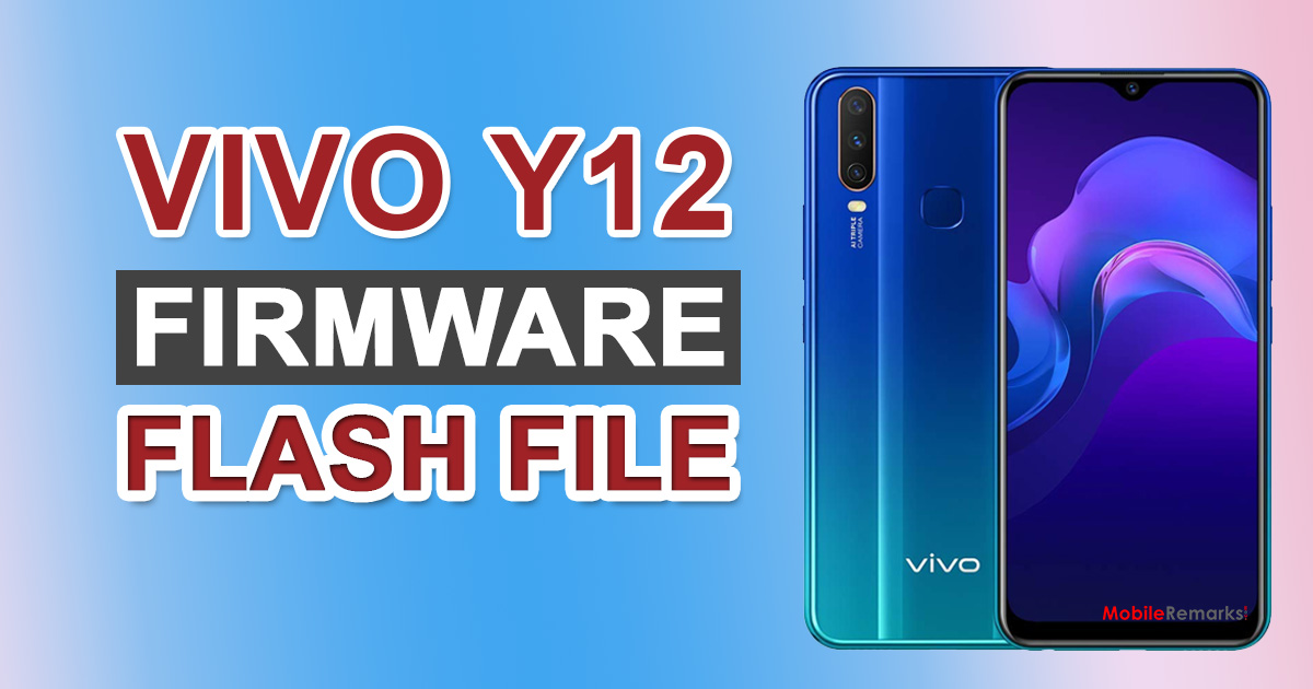 Vivo Y12 Flash File Software