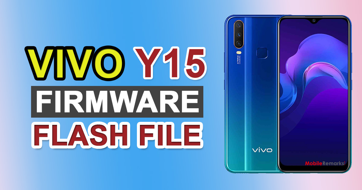 Vivo Y15 PD1901BF Firmware Flash File (Software Update)