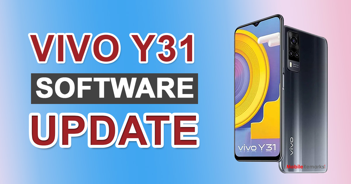 Vivo Y31 2021 Software Update
