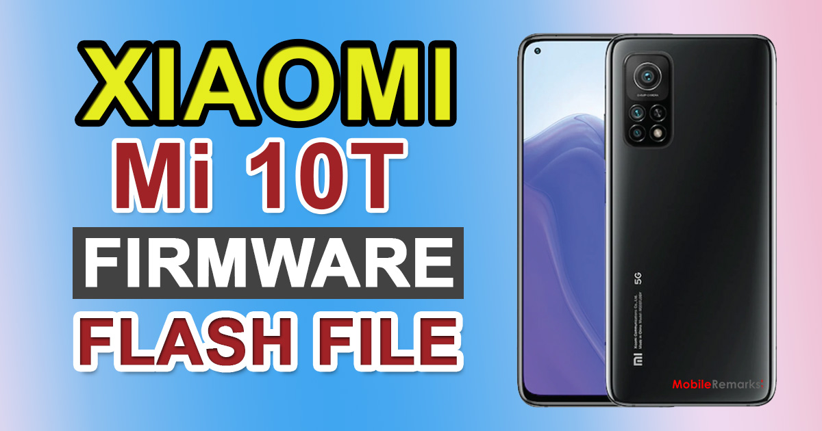 Xiaomi Redmi 10T Firmware Flash File