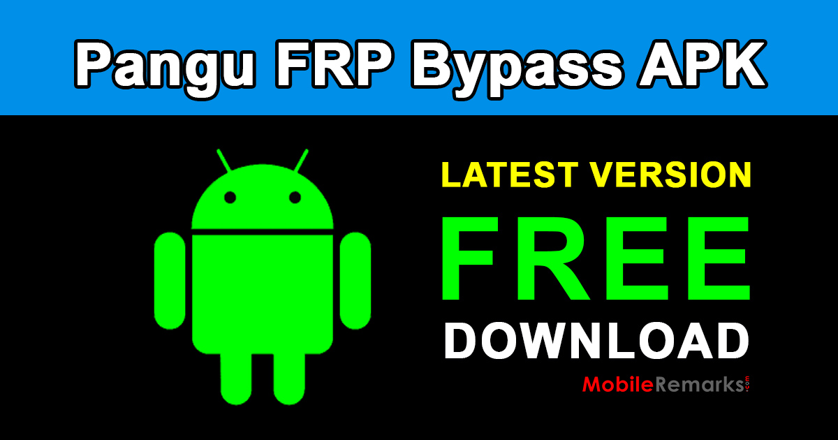 Pangu FRP Account Login Bypass Tool APK Free Download