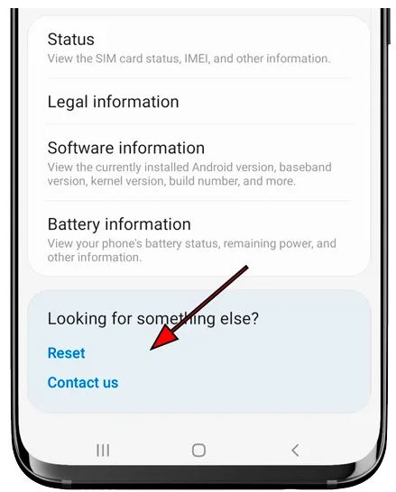 Samsung Galaxy Z Fold3 hard reset step 3