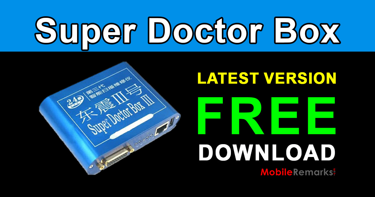 Super Doctor MTK Box III Latest Setup Free Download