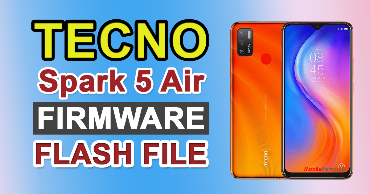 Tecno Spark 5 Air KD6A Firmware Flash File (Stock ROM)